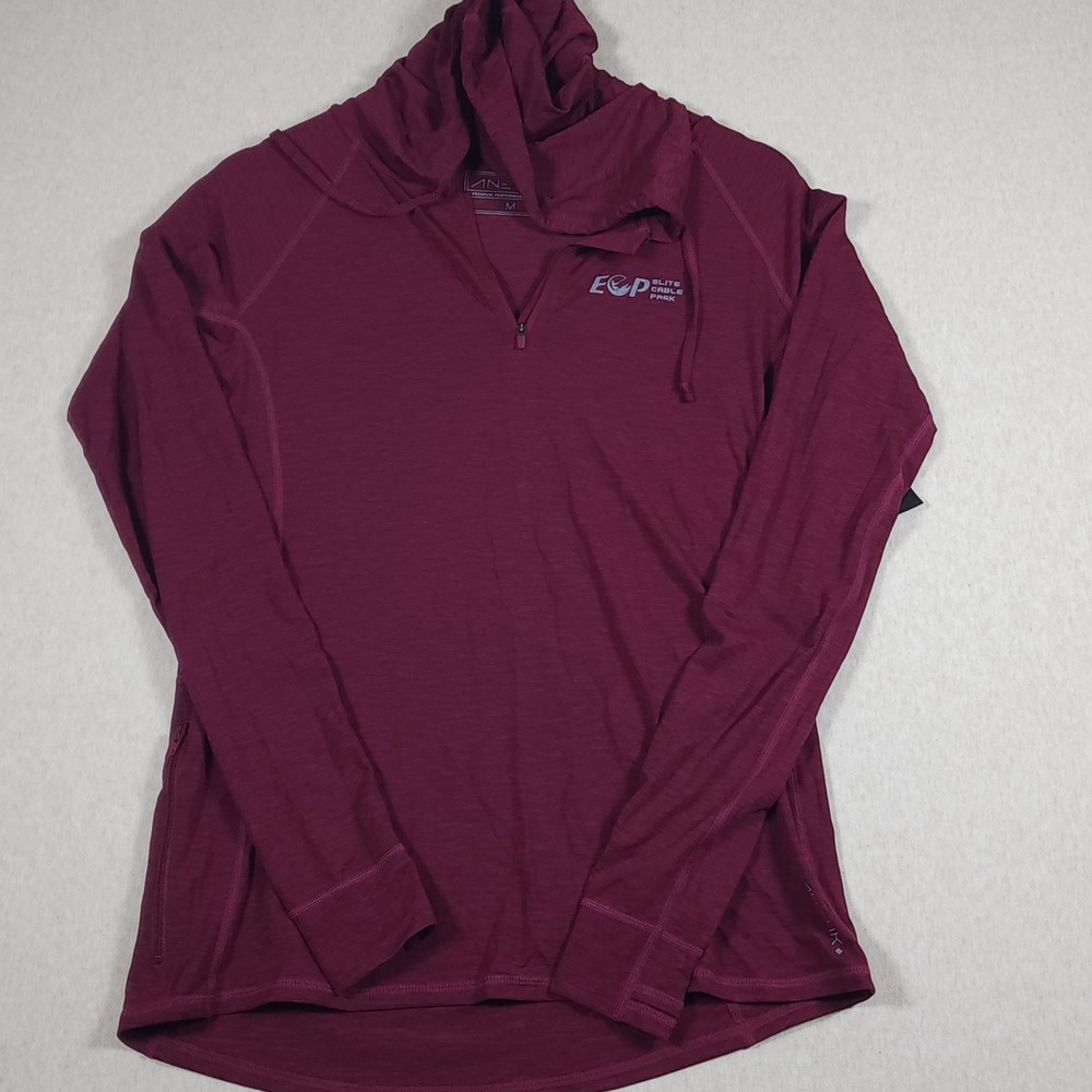 Anetik Vint Performance Hoodie Womens Medium NWT Lifeguard UPF 30 Maroon ECP